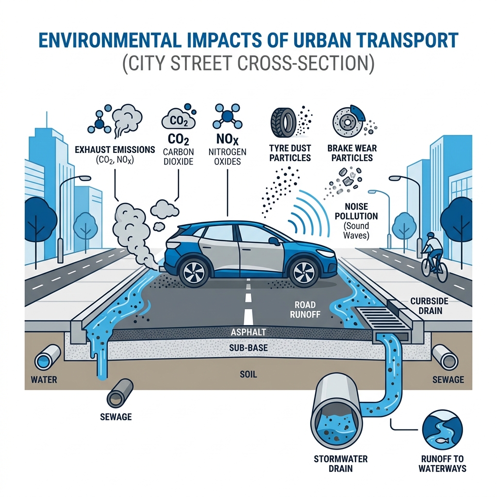Cars pollution diagram