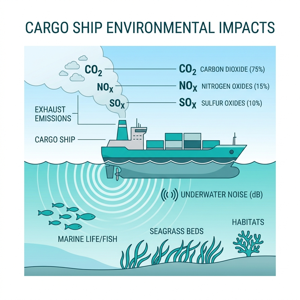 Shipping pollution diagram